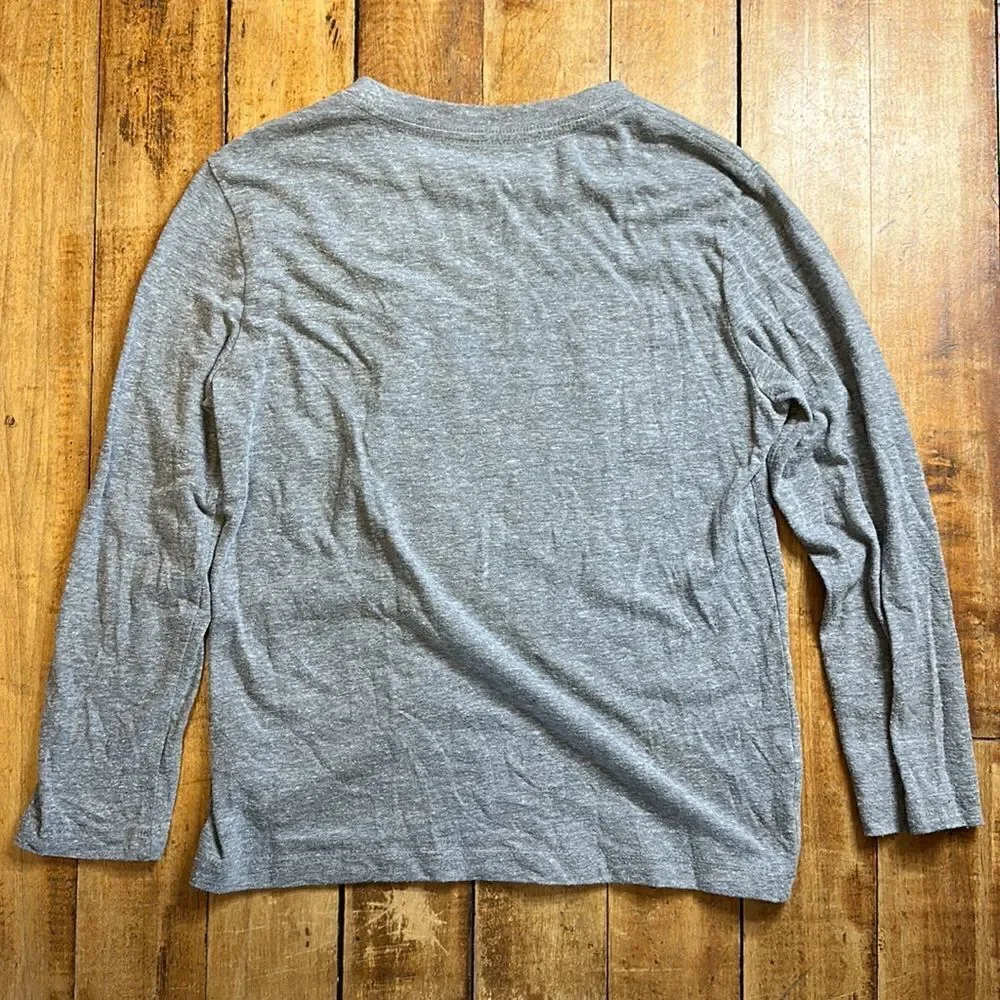 Old Navy Long Sleeve size 8 medium Gray Basketball Shirt School